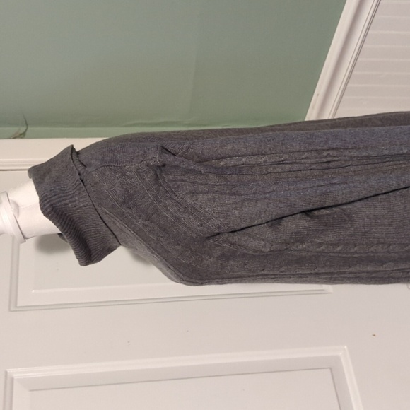 Serra XL gray grey turtleneck sweater dress knee length warm - Picture 6 of 11
